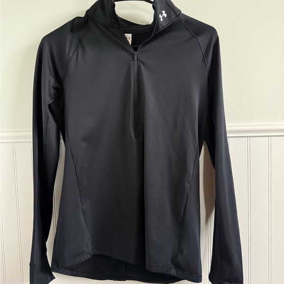 Under Armour Black fleeced lined Long Sleeve Pullover - Picture 1 of 1
